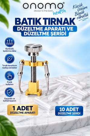 Health Batık Tırnak Düzeltici Batık Tırnak Çıkartıcı Aparat ve Batma Engelleyici Çubuk