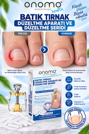 Health Batık Tırnak Düzeltici Batık Tırnak Çıkartıcı Aparat ve Batma Engelleyici Çubuk