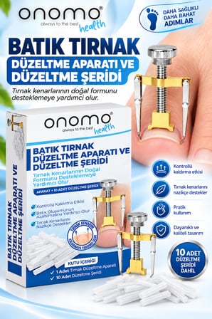 Health Batık Tırnak Düzeltici Batık Tırnak Çıkartıcı Aparat ve Batma Engelleyici Çubuk