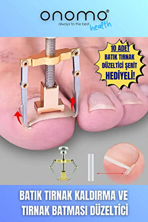 Health Batık Tırnak Düzeltici Batık Tırnak Çıkartıcı Aparat ve Batma Engelleyici Çubuk