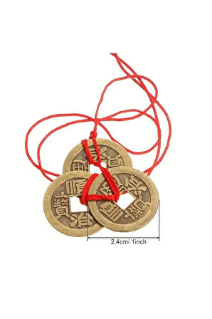 Feng Shui Şans Parası 3'lü Para Mıknatısı