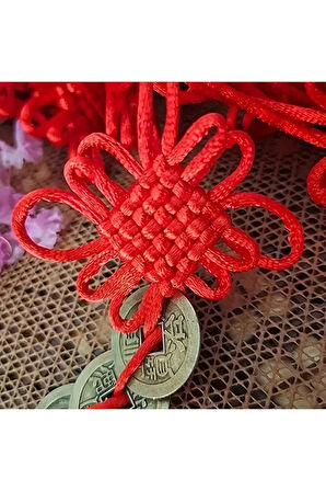 Feng Shui Şans Parası 5'li Askılı 27cm Boy