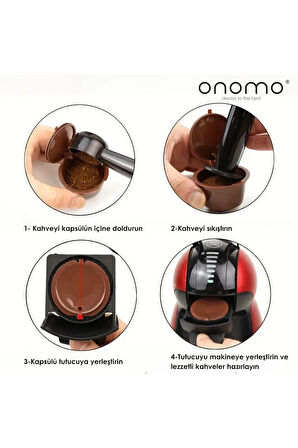 Dolce Gusto Uyumlu Kahve Kapsülü 3 Adet Yeniden Kullanılabilir