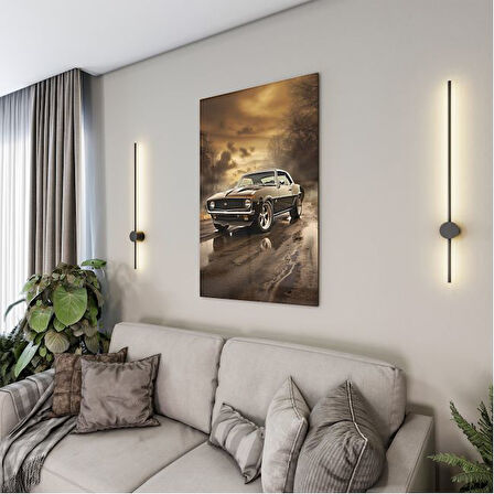 Araçlar Cam Tablo - Karışık - Dikey Motif 01-011