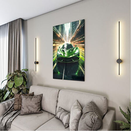 Araçlar Cam Tablo - Karışık - Dikey Motif 01-034