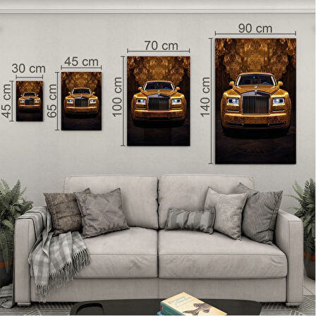 Araçlar Cam Tablo - Karışık - Dikey Motif 01-045