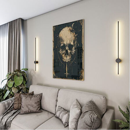 Fantastik ve Korku Cam Tablo - Karışık - Dikey Motif 01-022