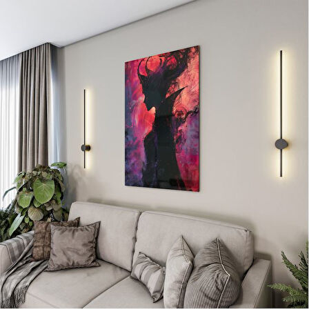 Fantastik ve Korku Cam Tablo - Karışık - Dikey Motif 01-050