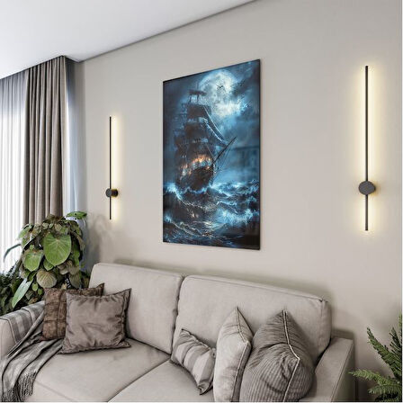 Fantastik ve Korku Cam Tablo - Karışık - Dikey Motif 01-063