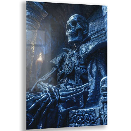 Fantastik ve Korku Cam Tablo - Karışık - Dikey Motif 01-072