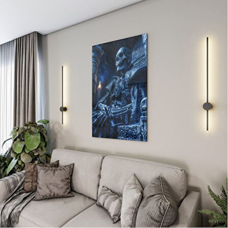 Fantastik ve Korku Cam Tablo - Karışık - Dikey Motif 01-072