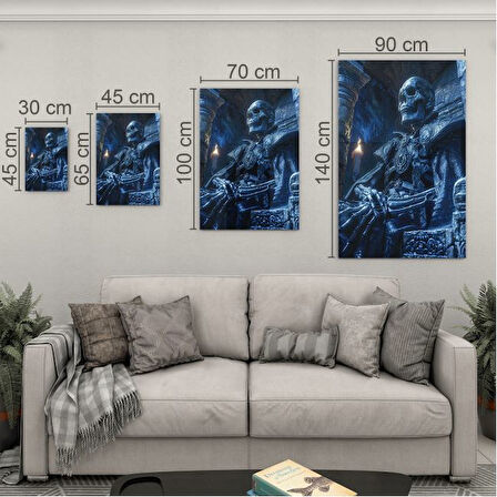 Fantastik ve Korku Cam Tablo - Karışık - Dikey Motif 01-072