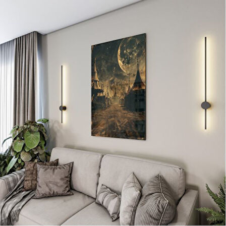 Fantastik ve Korku Cam Tablo - Karışık - Dikey Motif 01-073
