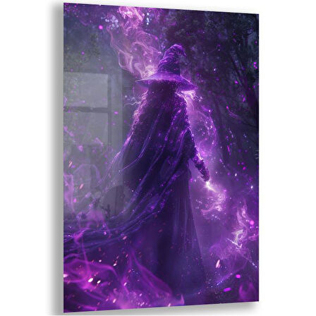 Fantastik ve Korku Cam Tablo - Karışık - Dikey Motif 01-077