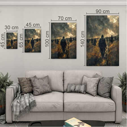 Fantastik ve Korku Cam Tablo - Karışık - Dikey Motif 01-079