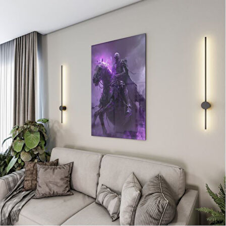 Fantastik ve Korku Cam Tablo - Karışık - Dikey Motif 01-084