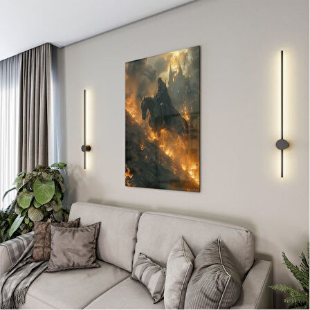 Fantastik ve Korku Cam Tablo - Karışık - Dikey Motif 01-092