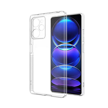 Gpack Xiaomi Poco X5 Pro 5G Kılıf Kamera Korumalı Şeffaf Silikon