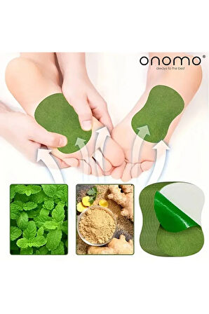 Health Bitkisel Akupuntur Ayak Bandı, Zencefil ve Nane Özlü, Yorgunluk ve Ağrı Giderici, 5 Adet