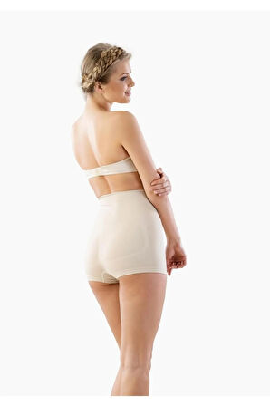 Kadın Bej Toparlayıcı Double Boxer Korse Yeni Sezon