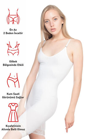 Dikişsiz Paçalı Dantelli Boxer Boy Lohusa Korse Ten