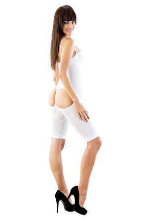 Kadın  Korse Seamless Göğsü Ve Popo Açık Uzun Paçalı Boxer Boy Korse