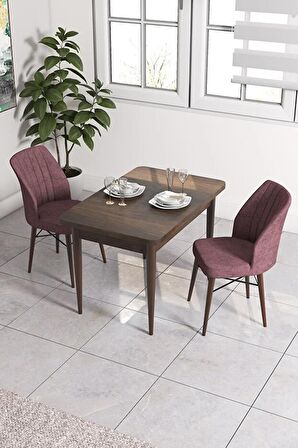 Rovena Lera Barok 70x110 Sabit Mdf Yemek Odası Takımı 2 Adet Sandalye