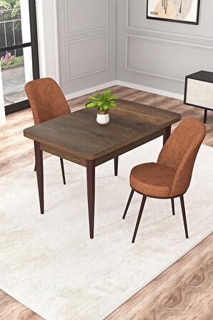 Rovena Duru Barok 70x110 Sabit Mdf Yemek Odası Takımı 2 Adet Sandalye