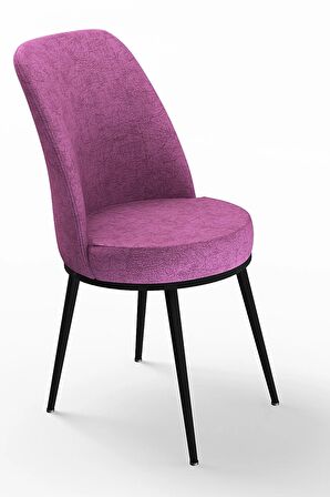 Rovena Duru Siyah Mermer 70x110 Sabit Mdf Yemek Odası Takımı 4 Adet Sandalye