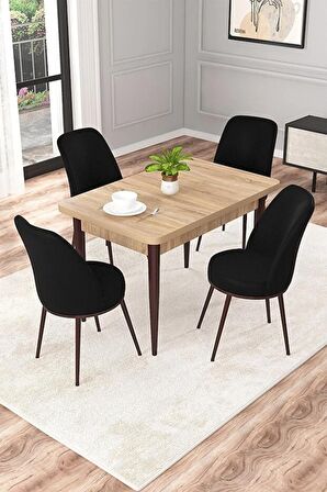 Rovena Raum Meşe 70x110 Sabit Suntalam Yemek Odası Takımı 4 Adet Sandalye