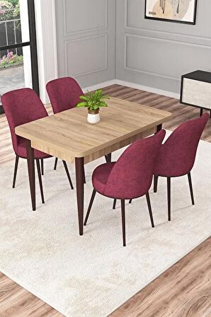 Rovena Raum Meşe 70x110 Sabit Suntalam Yemek Odası Takımı 4 Adet Sandalye