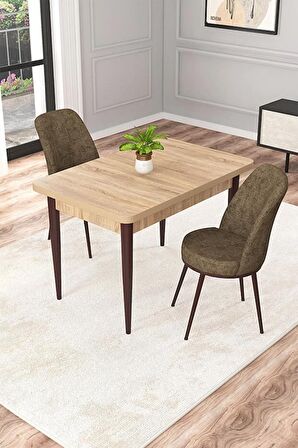 Rovena Raum Meşe 70x110 Sabit Suntalam Yemek Odası Takımı 2 Adet Sandalye