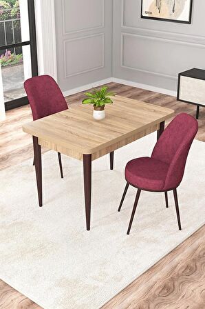 Rovena Raum Meşe 70x110 Sabit Suntalam Yemek Odası Takımı 2 Adet Sandalye