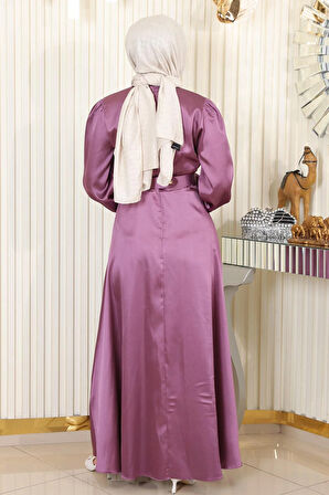 Kemerli Saten Abiye Gül Kurusu 19191