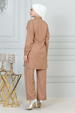 Beli Bağcıklı Takım Taba 19220