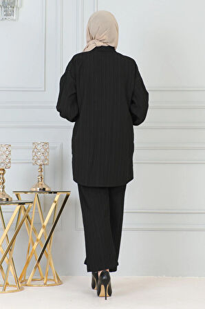 Cebi Taş Detaylı Takım Siyah 19210