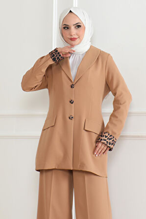 Leopar Desenli Takım Taba 19218