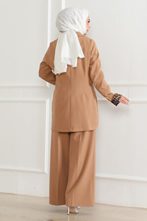 Leopar Desenli Takım Taba 19218