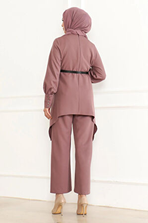 Kemer Detaylı Takım Gül Kurusu MSW19001-3