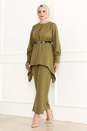 Kemer Detaylı Takım Haki MSW19001-4