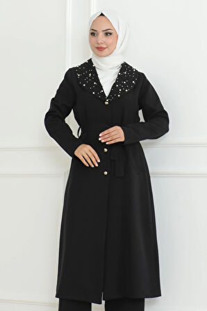 İnci Detaylı Takım Siyah MSW19216-1