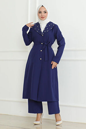 İnci Detaylı Takım İndigo MSW19216-2