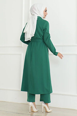 İnci Detaylı Takım Zümrüt MSW19216-4