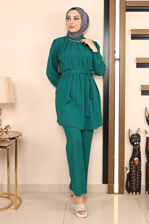 Zincir Detaylı Takım Zümrüt MSW19140-4