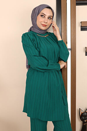 Zincir Detaylı Takım Zümrüt MSW19140-4