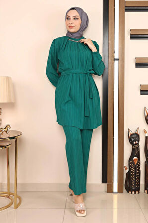 Zincir Detaylı Takım Zümrüt MSW19140-4