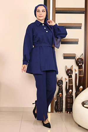 Yırtmaçlı Takım İndigo MSW19129-2