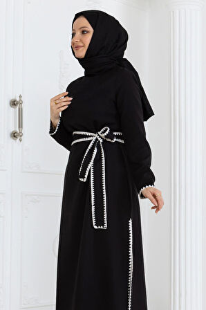 Çoban Dikişli Kemerli Takım Siyah MSW19365-1