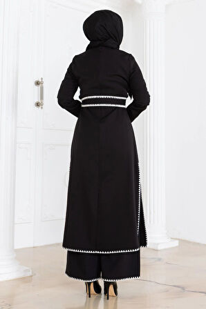 Çoban Dikişli Kemerli Takım Siyah MSW19365-1