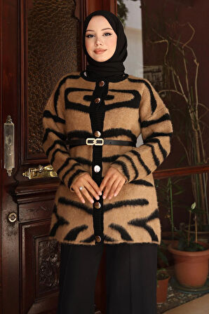 Zebra Desenli Triko Takım Taba 6154